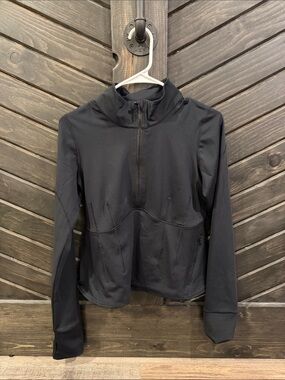 FP Movement by Free People Black Half-Zip Utility Pullover Jacket